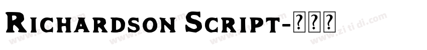 Richardson Script字体转换